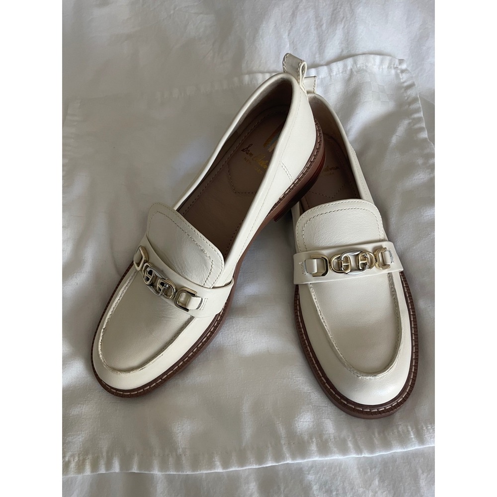 Sam Edelman Christy Cream Preppy Old Money Classic Minimalist Loafer-Size 7.5